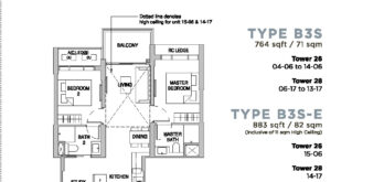 sceneca-residence-floor-plan-2-bedroom-study-B3S-singapore